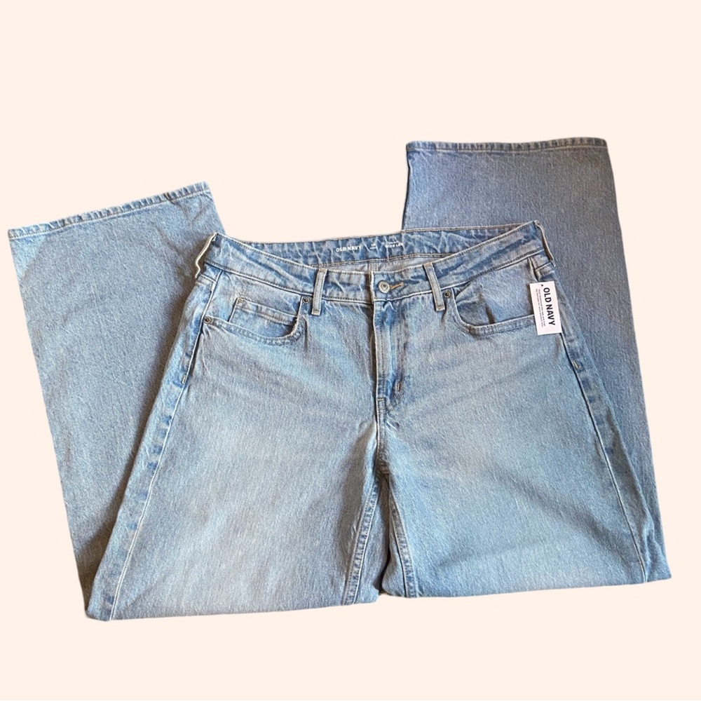 Old Navy Mid Rise Wide Leg Jeans NWT